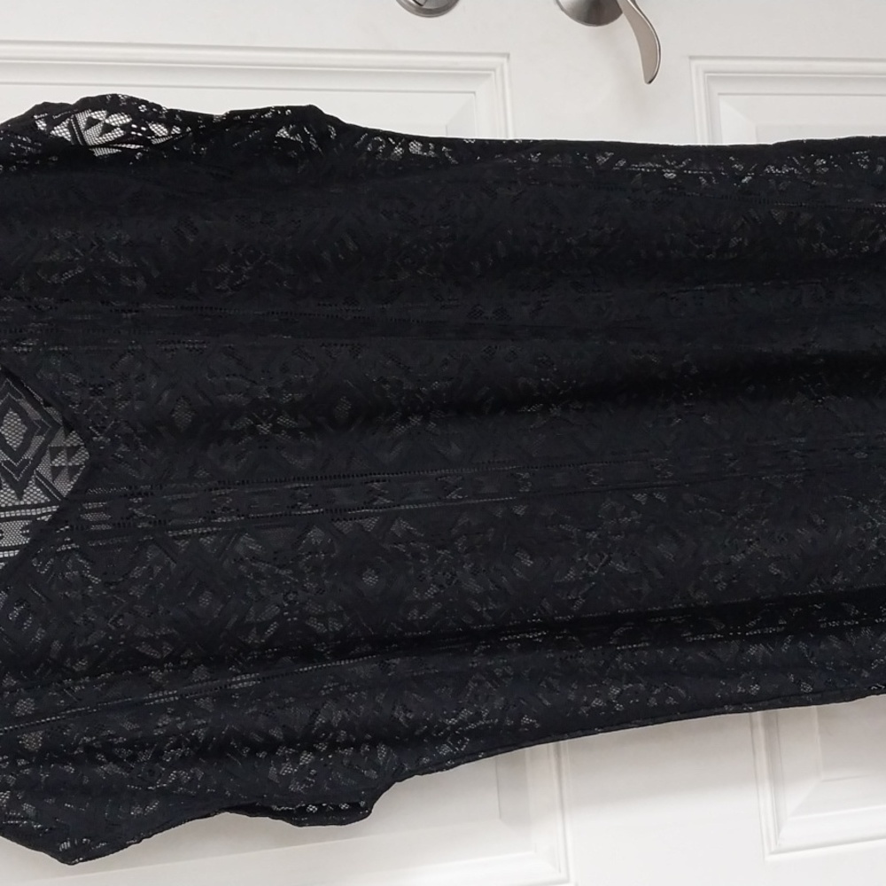 Bonmarche Swim Cover Up Black Dress 16